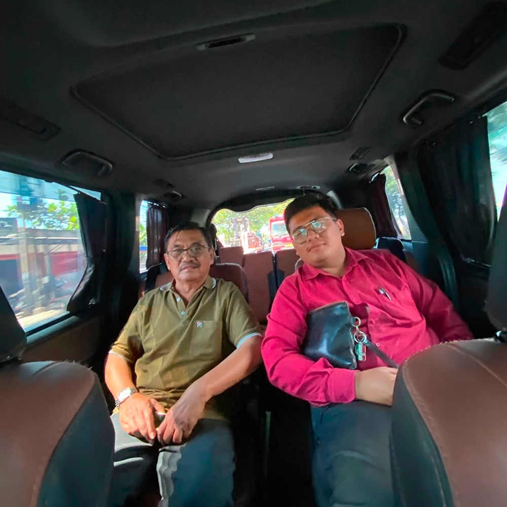 Gregorius Simamora bersama Noer Tjipto mantan Anggota DPRD Provinsi Jawa Timur